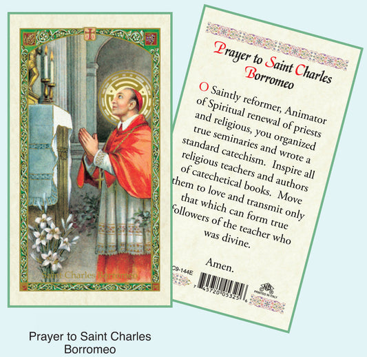 PRAYER CARD ST.CHARLES BOROMEO