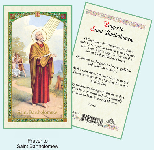 PRAYER CARD ST.BARTHOLOMEW