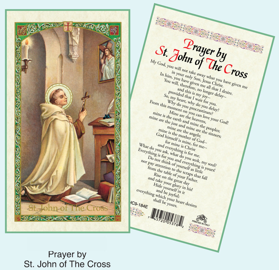 PRAYER CARD ST.JOHN OF THE CRO