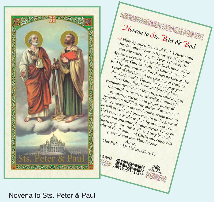 PRAYER CARD PETER/PAUL