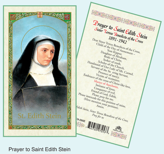 PRAYER CARD ST.EDITH STEIN