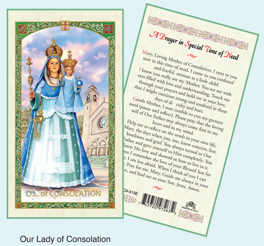 PRAYER CARD O/L OF CONSOLATION