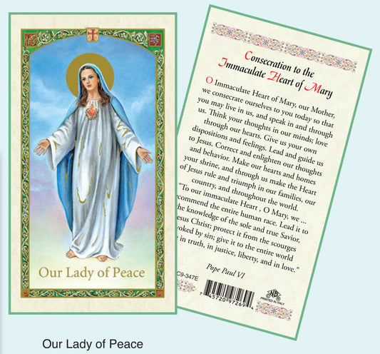 PRAYER CARD O/L PEACE