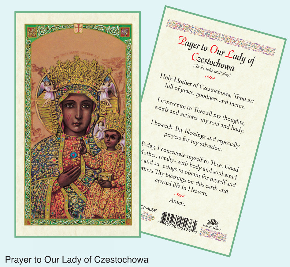 PRAYER CARD O/L OF CZESTOCHOWA