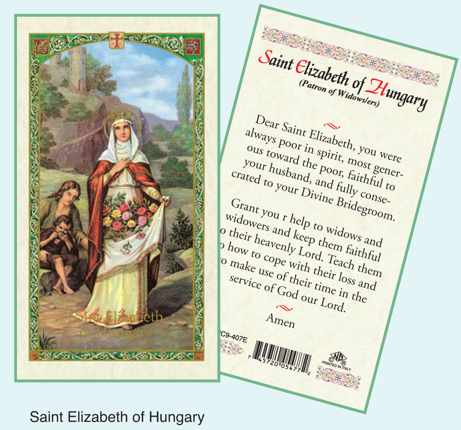 PRAYER CARD ST.ELIZABETH HUNGA