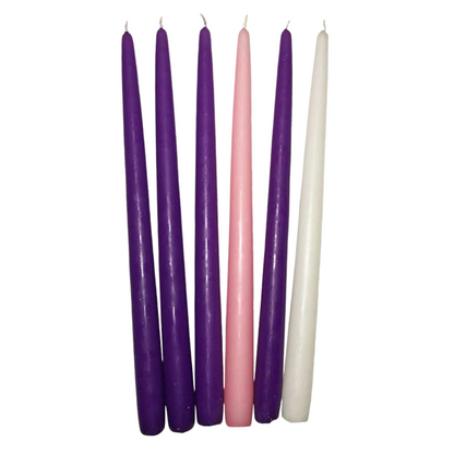 7/8" x 12" Tapered Advent Candles