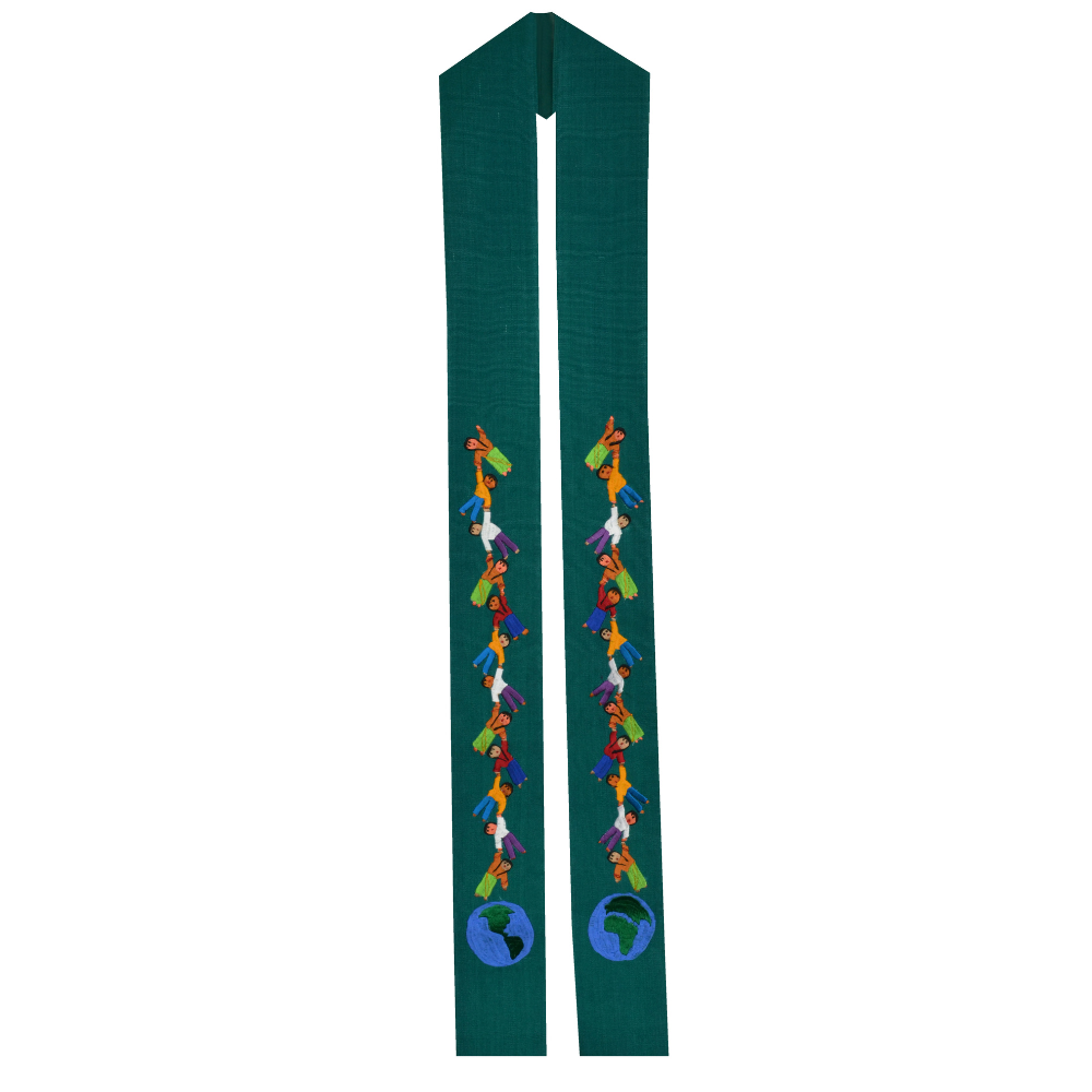 Fair Trade Children Hand-in-Hand Overlay Stole