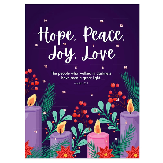 Advent Candles Calendar - 12 Pk