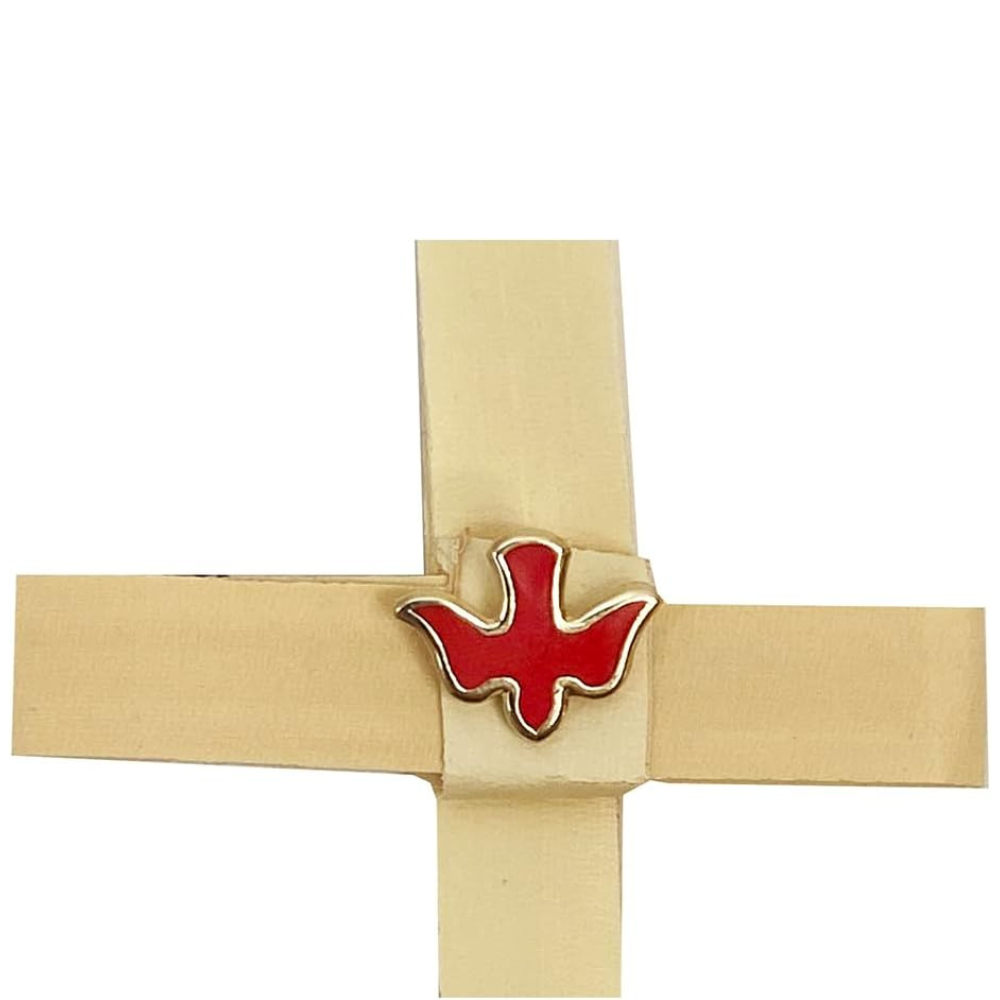 Mini Indian Palm Crosses with Holy Spirit Lapel Pin