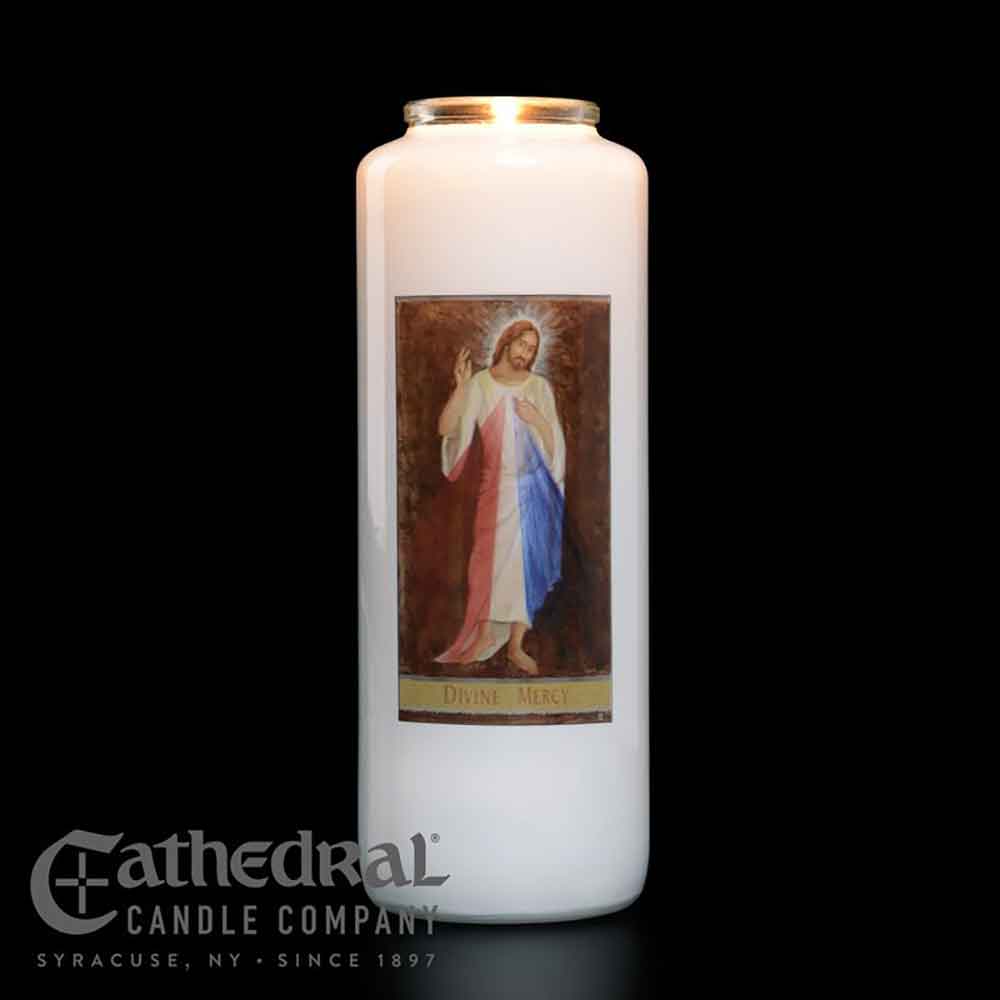 6 Day Divine Mercy Glass Devotional Light