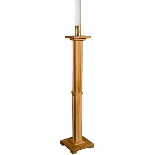 43" Pecan Paschal Candlestick
