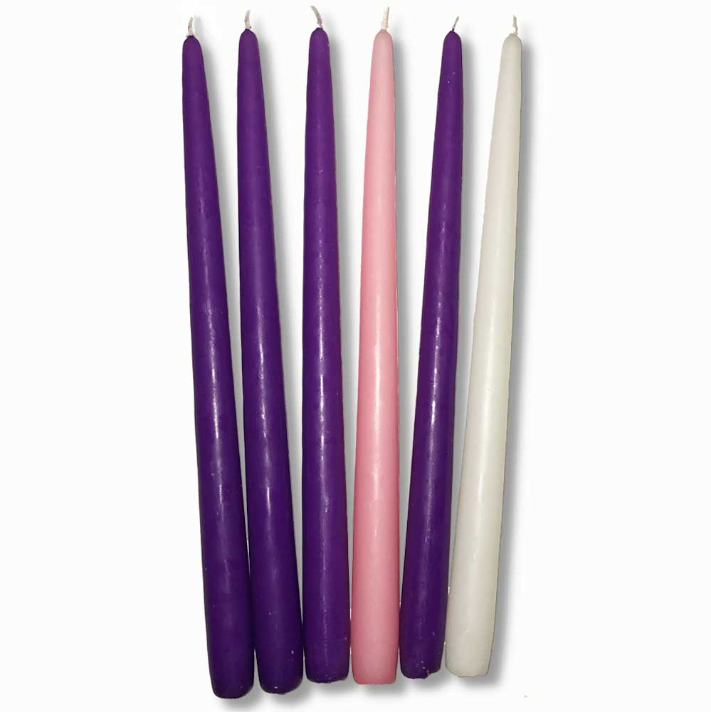 7/8" x 12" Tapered Advent Candles