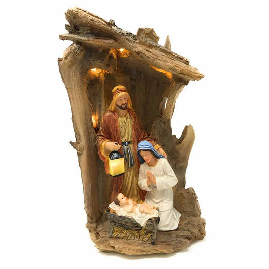 Three Kings Gift, The Original Gifts of Christmas Driftwood Creche Holy Family