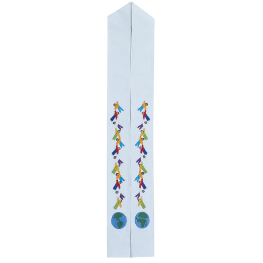 Fair Trade Children Hand-in-Hand Overlay Stole
